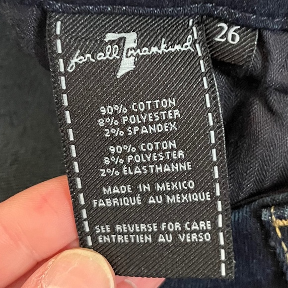 7 For All Mankind Skinny Straight Leg Jeans - Picture 8 of 8